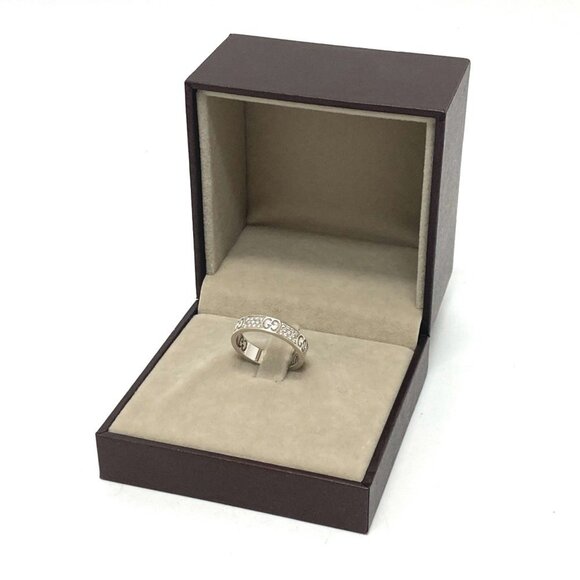 GUCCI White Gold Diamond Ring - Picture 7 of 8